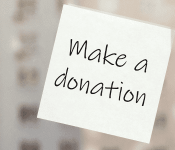 Make a Donation sticky note