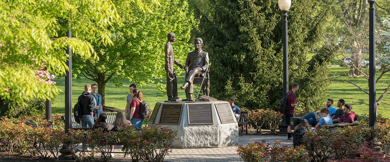 Statue of Thaddeus Stevens at Thaddeus Stevens College of Technology