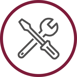 Icon of wrench and screwdriver