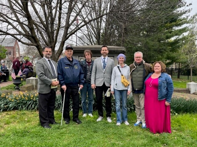 Alumni visit the gravesite of Thaddeus Stevens during Thad's Birthday week. 